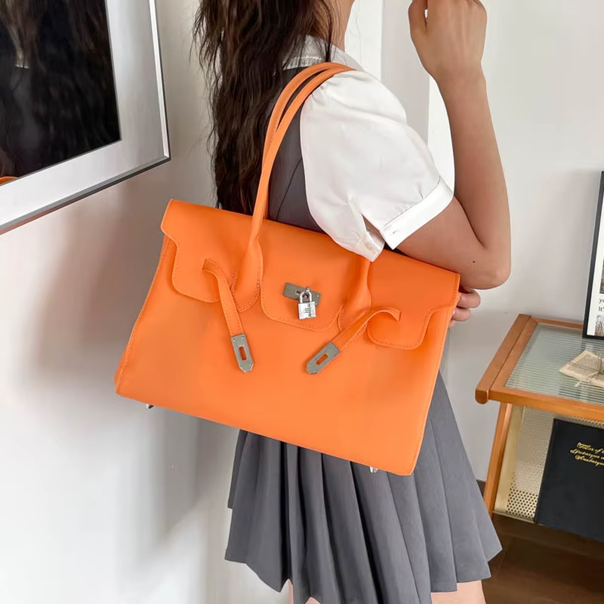 Maison Firkin Tote — Orange Sorbet